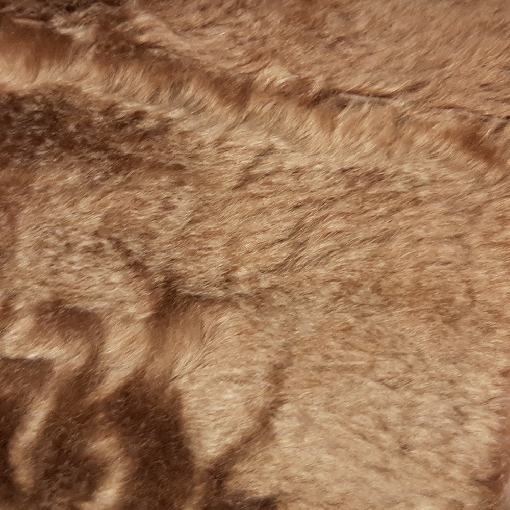 Luxurious Brown real broadtail lamb  Fur Coat with Red Belt Fits Small / - Picture 4 of 14